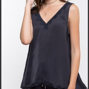 🆕️ Charcoal Gray Lace Cami